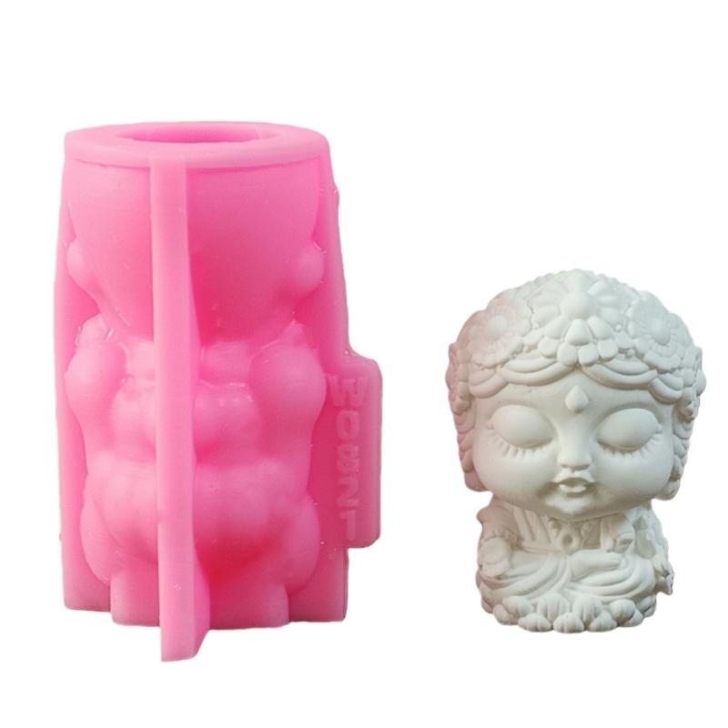 

Silicone Cartoon Flower Girl Miniature Statue Sculpture Mold For DIY Craft Projects Resin Plasters Concrete Casting 1