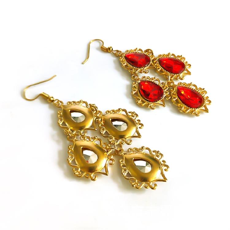Pair of Drop Earrings in Vibrant Color Dangle Styles Alloy for Sensitive Skin