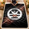 Flannel BlanketSwansea City Warm Soft Throw Blanket for Indoor Sofa Bed Living Room Use