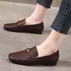 2026 Spring Summer Sheepskin Shoes Women Flats Genuine Leather Fashion Brand Ladies Party Shoes Black Brown