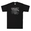 Streetwise Clothing Street Flow T Shirt Black West Coast Graffiti Streetwear Vintage Washed Fashion Streetwear Casual