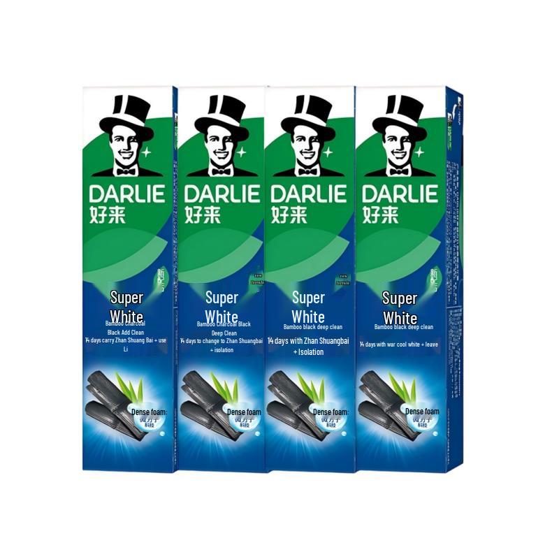 Darlie Bamboo Charcoal Ultra White Toothpaste 4-Pack