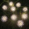 1PC Led Solar Dandelion Floor Plug Light, Outdoor Garden Community Decorative Atmosphere Light Aluminum Wire Ball
