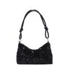 Solid Color Blingbling Sequins Bag Glitter Korean Style Sequins Shoulder Bags Phone Purse Handbag Evening Clutch Bag