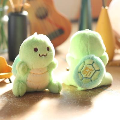 Pingente Tartaruga Pequena Fofa Fofa Brinquedo de Pelúcia Boneca Decoração Pendurada para Mochila Escolar Boneca Boneca Chaveiro