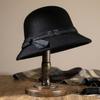 Middle-aged and Old Women's Autumn and Winter Basin Hat Thickened Warm Wool Bucket Hat Mother Hat Versatile Fashion Temperament Top Hat
