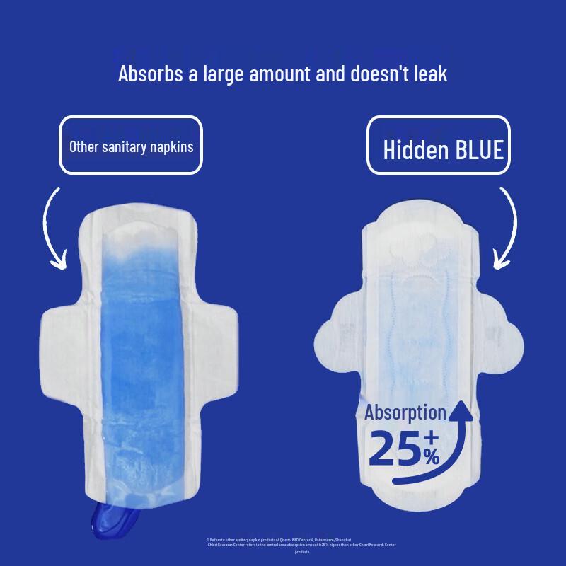 SheYanShe Deep Blue Ultra-Thin Breathable Sanitary Napkins