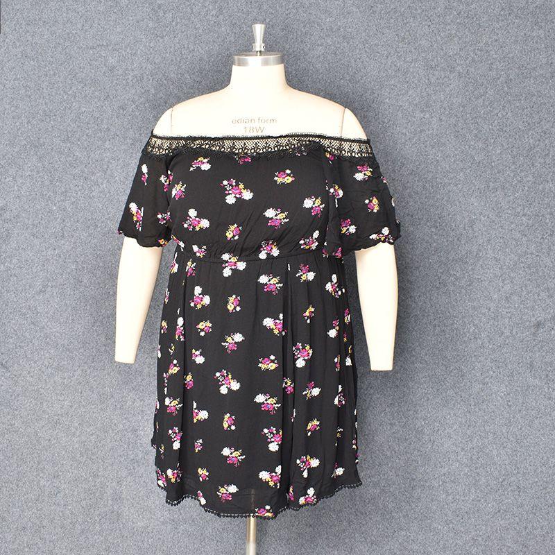 

90.00кг Модное платье большого размера со скидкой Искусственный хлопок Figure 23 2