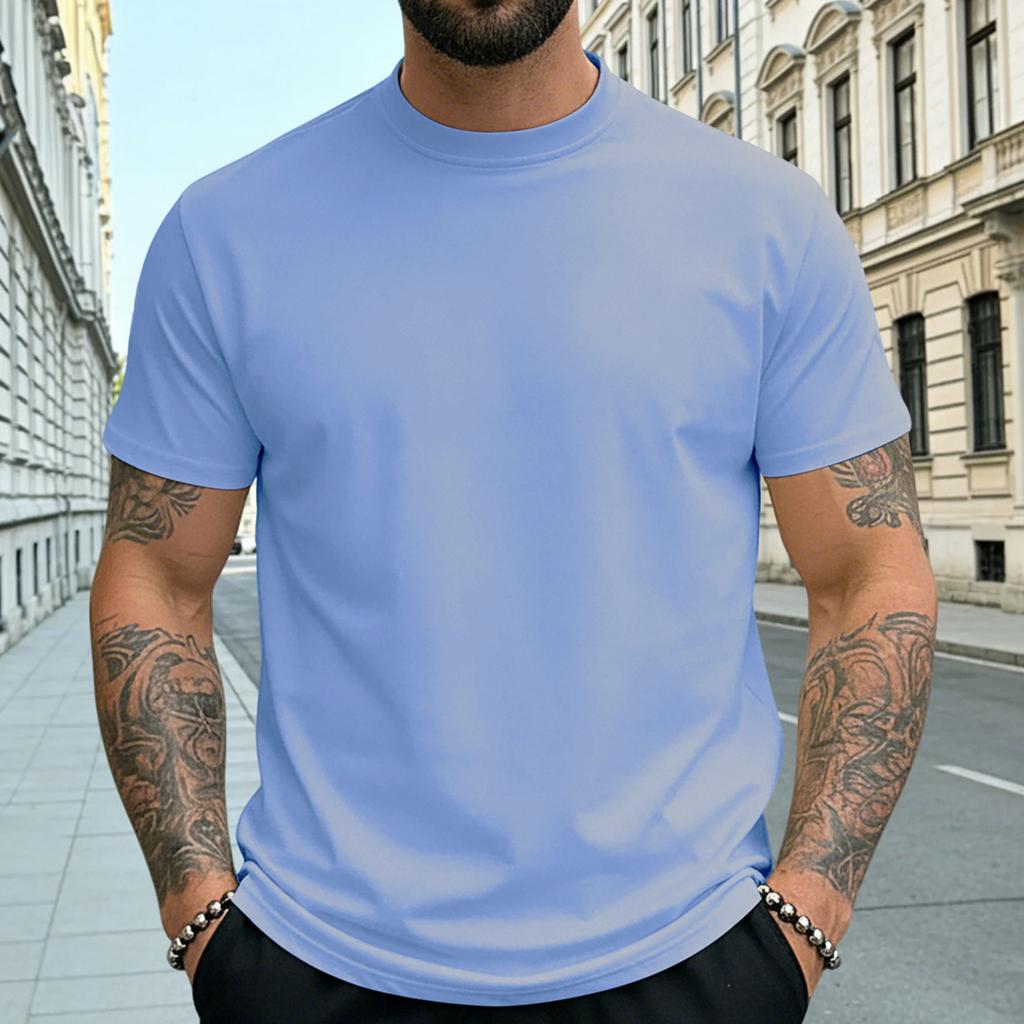 Men's Summer Short-sleeve Quick-drying T-shirt Undershirt Top