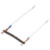Chicken Swing Toy Suspensible Wooden Chicken Perch Pet Swing Toy with Durable Flat Bar30 X 32cm /
