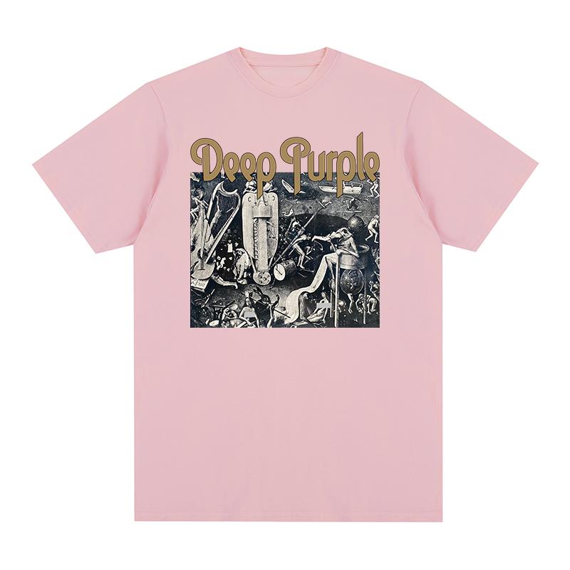 Deep Purple T-Shirt Album Machine Head Smoke Song on The Water Englische Rockband Baumwolle Herren T-Shirt Neu TEE T-SHIRT Damen Tops