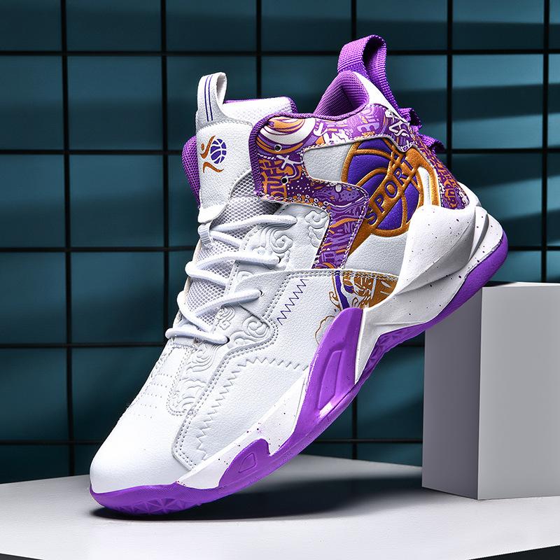 Basketball Sneakers 2025 New Youth Junior High School Students Ultra-light Shock Absorption Autumn Running Training Professional Sneakers