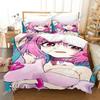 3d Printing Anime Riamu Yumemi Kawai Young Girls Beding Set Bedrom Soft Modern Bedspreads Comefortable Soft Duvet Cover Quilt Pilowcase