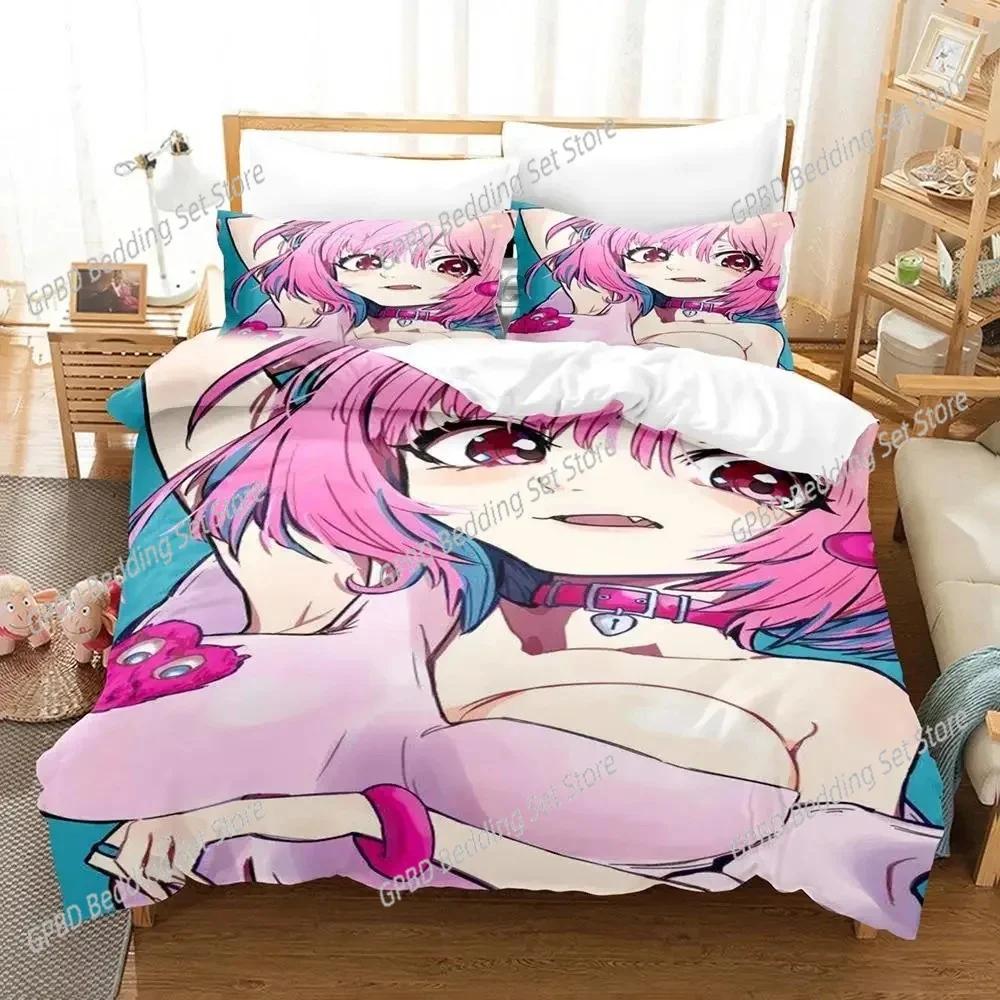3d Printing Anime Riamu Yumemi Kawai Young Girls Beding Set Bedrom Soft Modern Bedspreads Comefortable Soft Duvet Cover Quilt Pilowcase