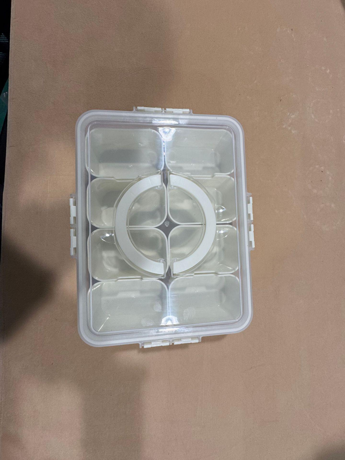 

Portable Multi-Compartment Spice and Fruit Storage Box