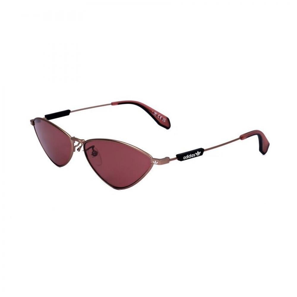 Ladies Red Geometric Sunglasses Or0084 35s 2