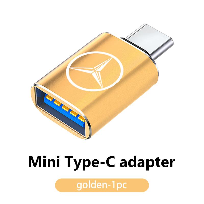 AABGR1 For Benz Car Type-C To USB Interface Mini Converter Charging Adapter Auto Accessories CITAN VITO SPRINTER CLS SLK Sport ML C200