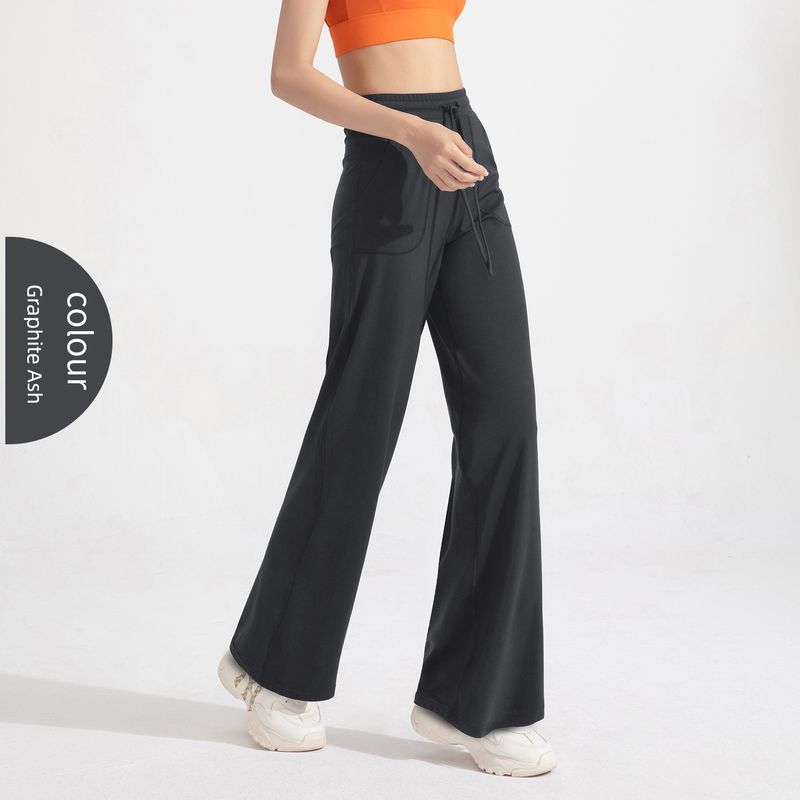 Ola Breeze Antibacterial Straight-leg Loose Pants Female High Waist Loose Leisure Slimming Pants Fitness Yoga Pants Cool Feeling