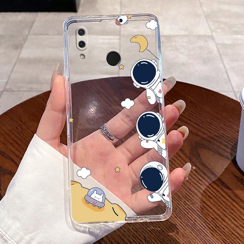 Casing For Honor Play Case COR-L29 COR-L09 Aesthetic Fashion Cute Cat Cartoon Soft Silicon Back Cover Transparent TPU Phone Case
