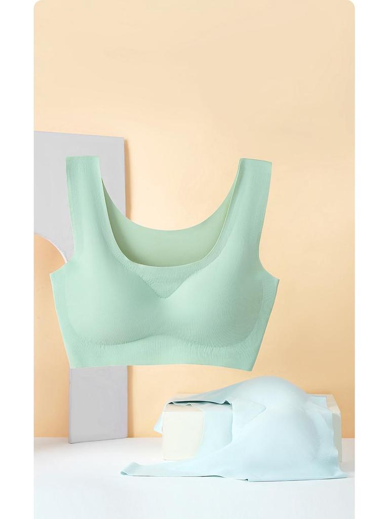 Nahtloser kabelloser Push-Up-BH für Damen: Dünn, Kleine Bruststütze, Sport- und Schlaf-Westenstil, Sommerkleidung