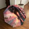 1pc Black Panther Statue Automatic Open/Close Umbrella, Folding Compact Umbrella with Lightweight Design for Women/Men Yy251011056