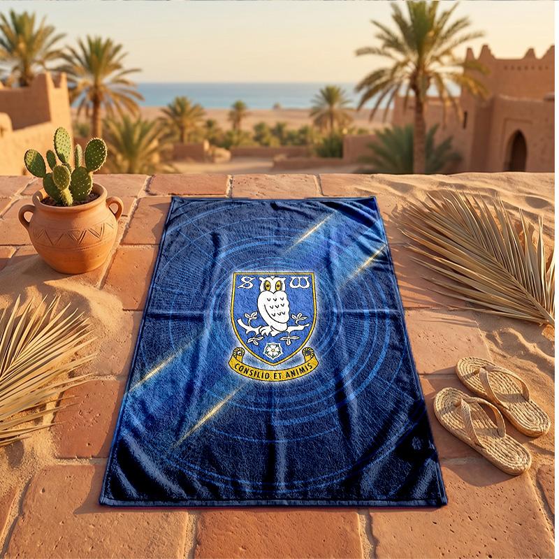 Asciugamano da Spiaggia Tema Sheffield Wednesday Morbido Asciugatura Rapida?Asciugamano Asciutto Per Vacanze Estive Al Mare Nuoto
