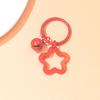 2pcs Korean Version of Ins Small Fresh Color Small Star Bell Keychain Candy Color Keyring Pendant Women Bag Keychain Accessories
