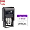 Trodat 4810 Self-Inking Date Stamp, 3.8x20mm, Adjustable, Chinese & English Dates