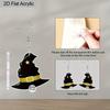 2D Flat Halloween Acrylic Earrings Decoration Cute Witch Hat Pendant Jewelry Girls Women Halloween Gift