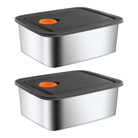 1/2/3/4/5/6/8/10Pcs Food Storage Containers Set Lunch Box Stainless Steel Stackable Snack Containers