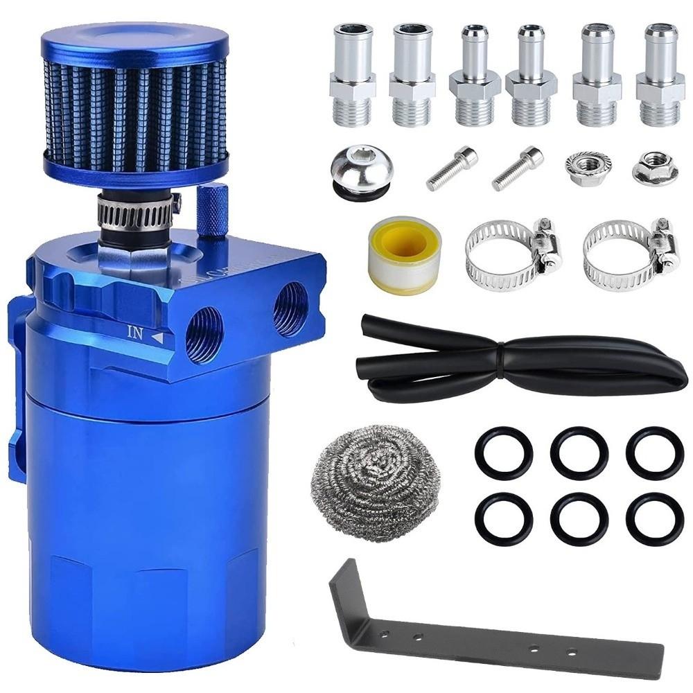300ML Capacity Oil Catch Can Aluminum Material Oil Reservoir Tank Oil Separator For Car Engine