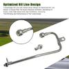 Replace 2710900477 0019972401 Turbocharger Oil Return Line with Hollow Screw