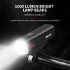 ESLNF USB Charging Headlight for Bicycles Night Cycling Mountain Road Bike Front Light 1000lm Bicycle Light