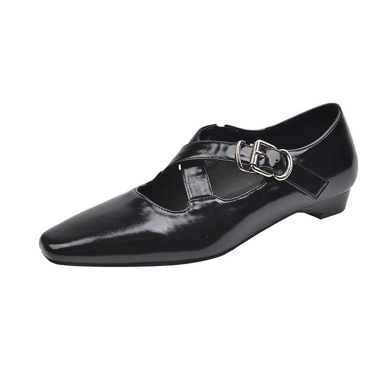 Women's Retro French Soft Sole Slip-On Mary Jane Shoes 520-3