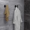 4 set gancio per asciugamani da bagno, appendiabiti da cucina, appendiporta resistente, per asciugamani accappatoi armadietti (devono essere forati e installati)