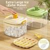 Large Capacity Press Ice Tray Food Grade Plastic Ice Storage Tray Ice Cube Mold  Ice Storage
