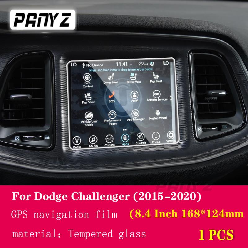 

Для Dodge Challenger 2015-2023Автомобильная GPS-навигационная пленка, ЖК-экран, защитная пленка из закаленного стекла, пленка против царапин, внутренняя пленка 1 PCS