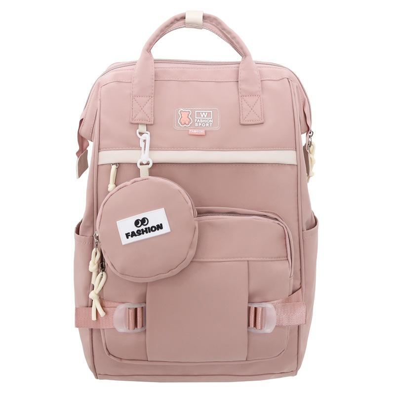 Schoolbag Waterproof Mommy Bag Backpack Multifunctional Maternal and Infant Bag Bottle Storage Large Capacity Mom Going Backpack
