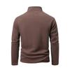 Men's Mock Neck Quarter Zip Sweatshirt Fleece Stand Collar Winter Warm Pullover Casual Polo Golf Shirt Long Sleeve Turtleneck Sweatshirts for Men