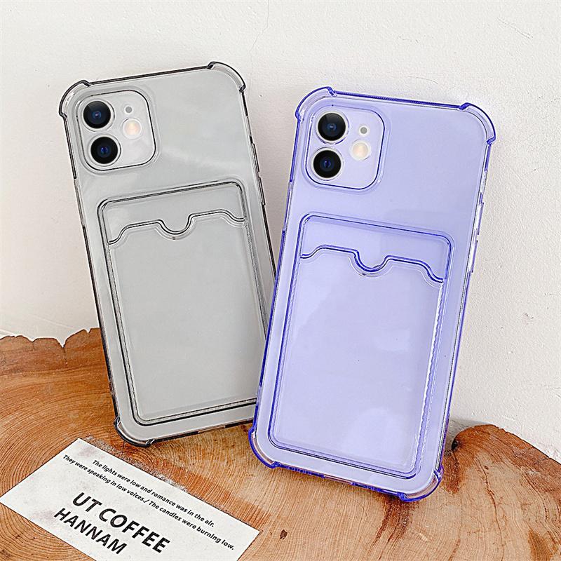 Husa de telefon cu folie de protectie pentru lentile pentru Iphone 14 12 11 13 Pro Max X Xr Xs Max 7 8 14 Plus Slot pentru card de culoare solida Husa din spate moale Tpu