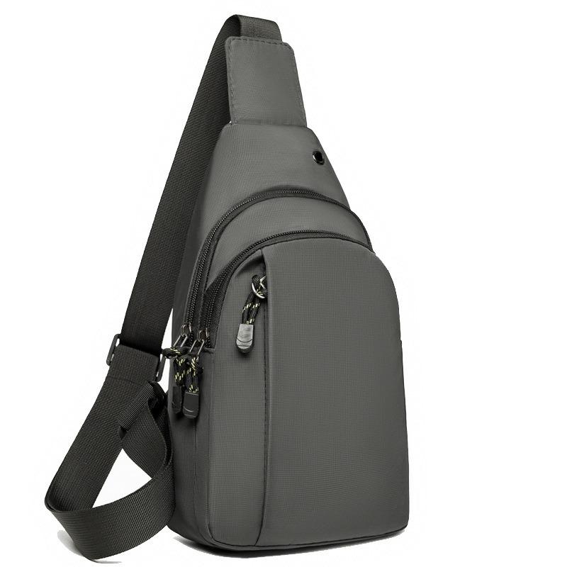 Men's breast bag New outdoor sports bag Portable storage bag Casual outdoor commuting fashion chest bag