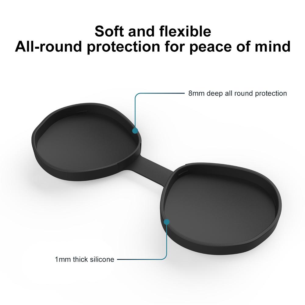 Silicone VR Lens Cap Anti-scratch Protective Lens Cover Dustproof VR Lens Cap Replacement for Meta Quest 3S VR Accessories