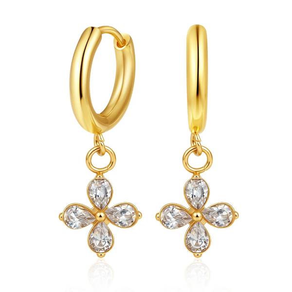 18K Gold Plated Stainless Steel Zircon Jewelry Set for Women Waterproof Cubic Zirconia Necklace Fashion Jewelry
