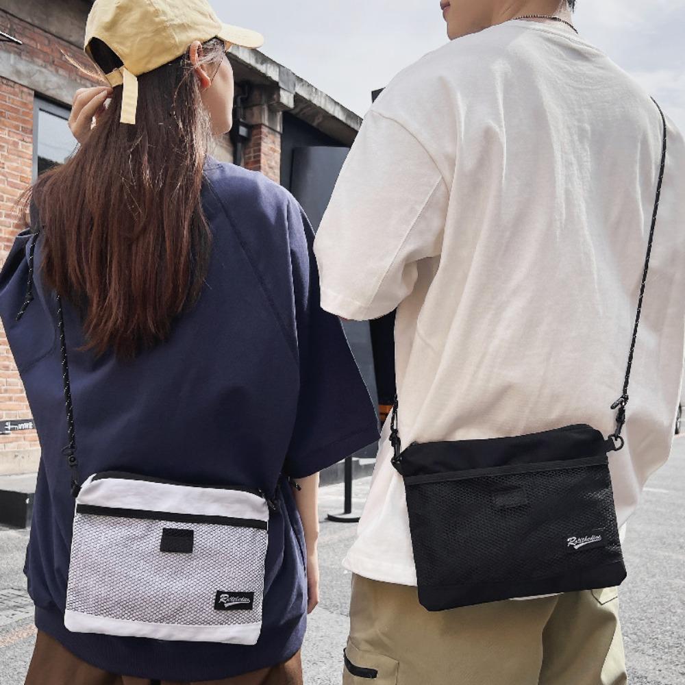 Letter Crossbody Bag Large Capacity Small Square Bag Simple Men's Shoulder Bag  Youth