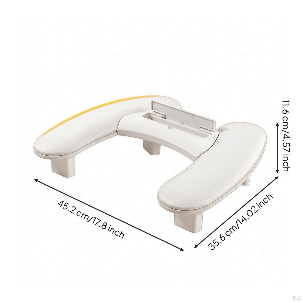 Manicure Hand Rest with Phone Holder | Detachable Support Legs, Nail Arm Gray
