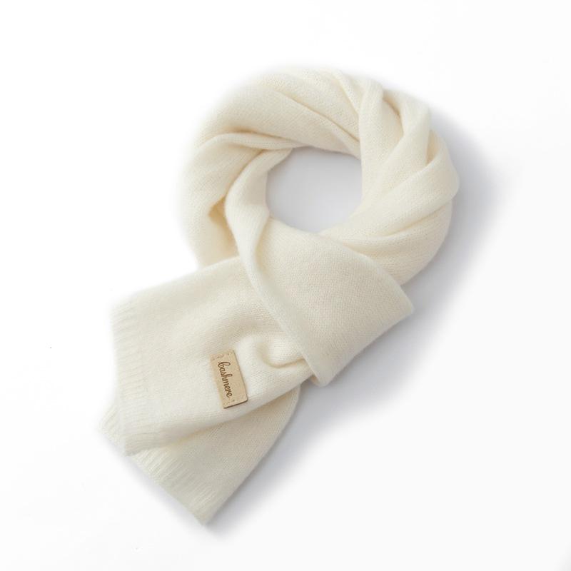 Kids' Cashmere Scarf: Boys & Girls Autumn/Winter Korean-Style Warm Knit Neck Warmer