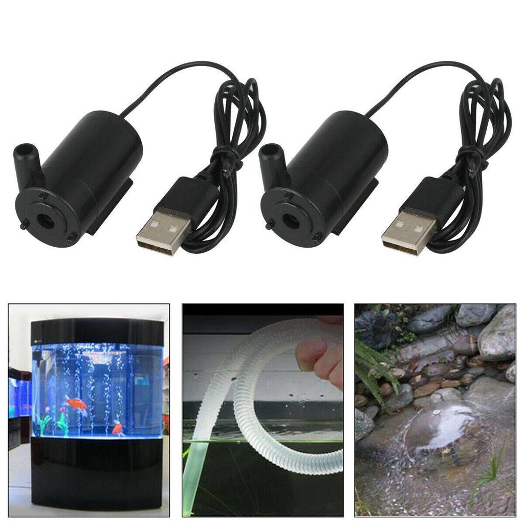 USB Plug 1M Cable Mute Small Water Pump Mini Submersible Pump 5V 1.0A Tools USA
