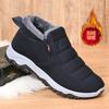 Winter Cloth Shoes Men's Velvet Thickened Walking Shoes Warm and Non-slip Men's Cotton Boots Dad Cotton Shoes