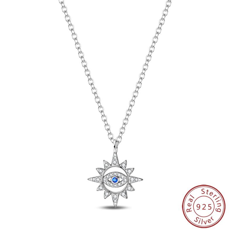 Necklace 925 Silver Cross Moonlight Guardian Dreamcatcher Necklace For Women Fashion Birthday Anniversary Jewelry Gifts