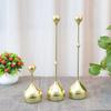 Wrought Iron Electroplated Candlestick: Luxurious Decor for Hotels, Weddings, or Dining Tables